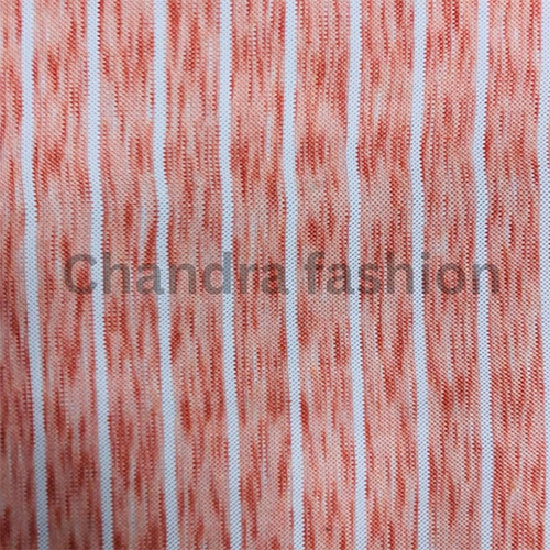 Milange Stripe Polo Fabric