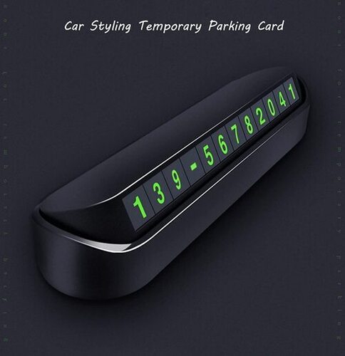 CAR DESK NUMBER PLATE