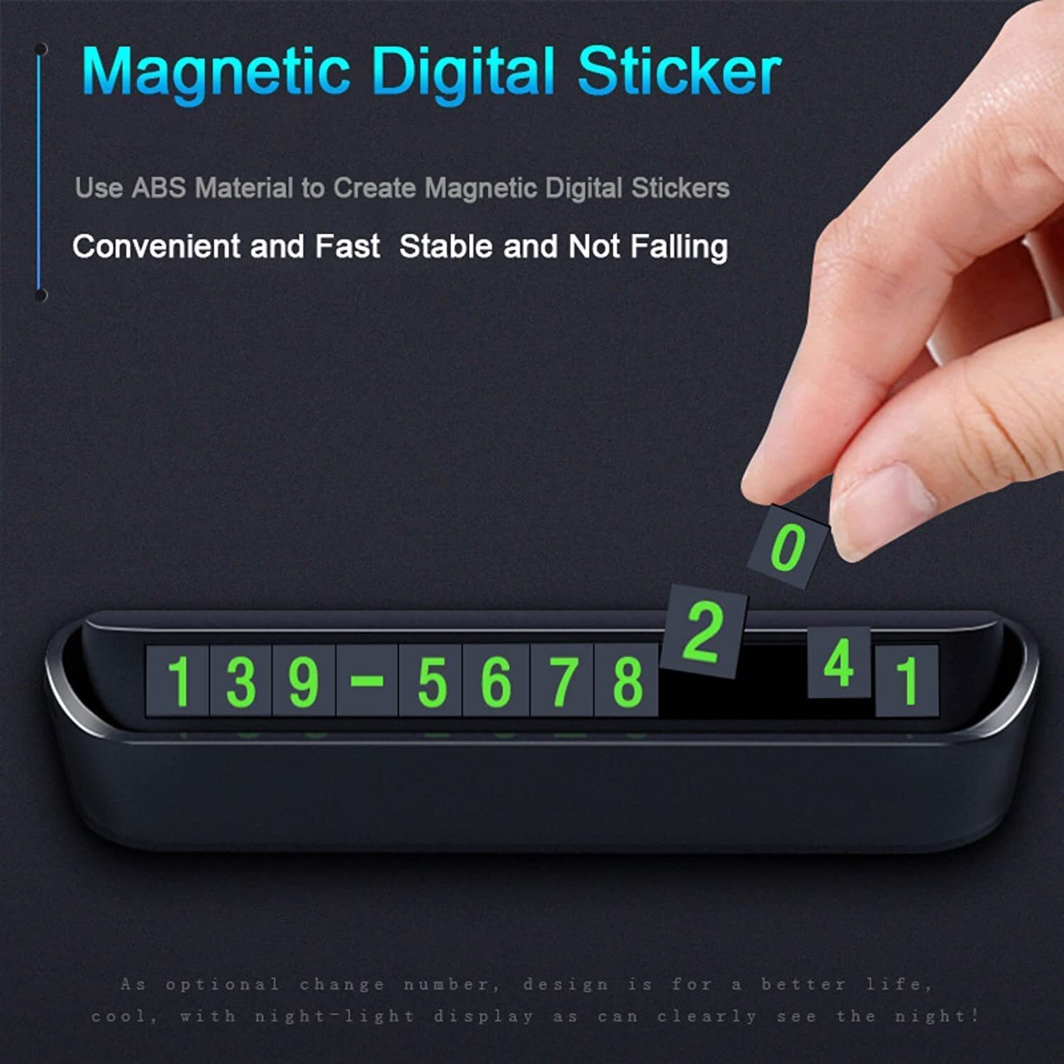CAR DESK NUMBER PLATE