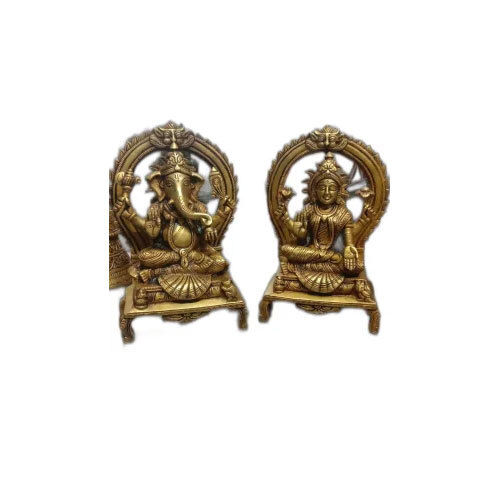 Brass Laxmi Ganesh Statue