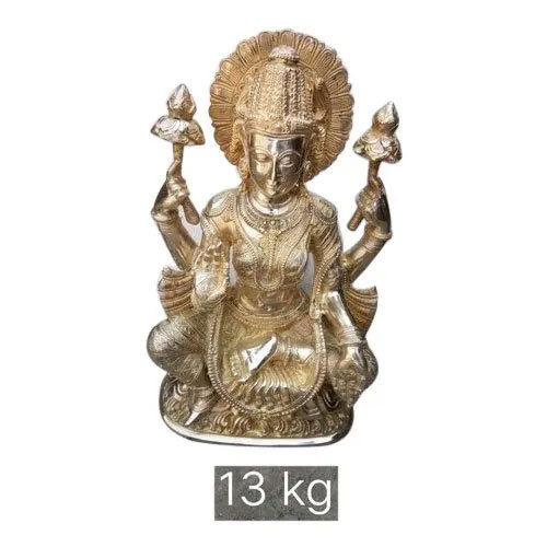 15 Inch Brass Laxmi Statue