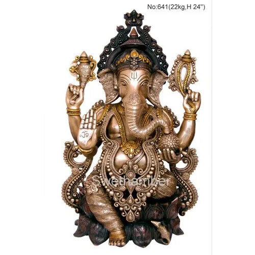 Brass Ganesha Statue