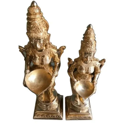 Pooja Brass Radha Krishna Statue