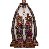 45 Inch Brass Radha Krishna Statue