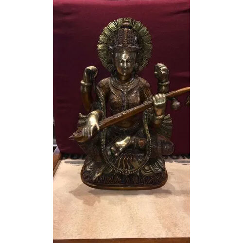 Brass Saraswati Statue