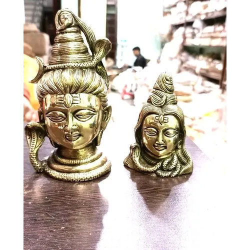 Brass Shiva Face