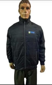 Winter Jacket - Feather Filling, Large Size, Black Color | Full Sleeves, Designed for Teenagers & Men
