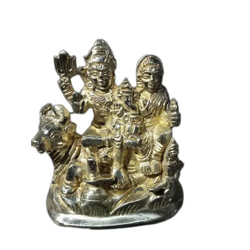 Brass Hindu God Lord Shiva Family Statue