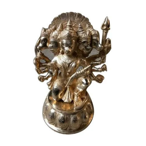 Brass Panchmukhi Hanuman Statue