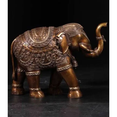 Brass Elephant Statue