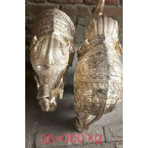 20 Inch Brass Elephant Statue