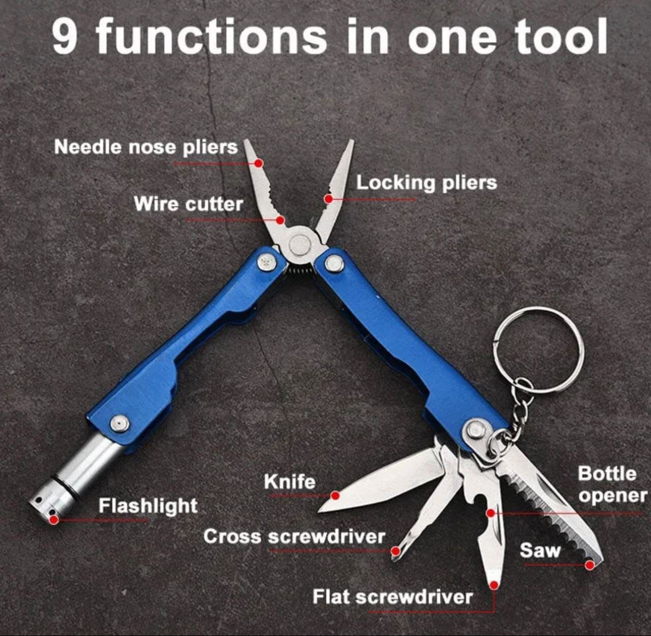 9 FUNCTIONS IN 1 TOOL