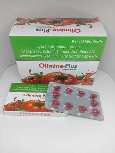 LYCOPENE BETACAROTENE GRAPE SEED EXTRACT COPPER ZINC SULPHATE MULTIVITAMINS  MULTIMINERAL SOFTGEL CAPSULES