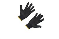 7  Gauge Cotton Knitted Blue Hand Gloves - Design: Normal