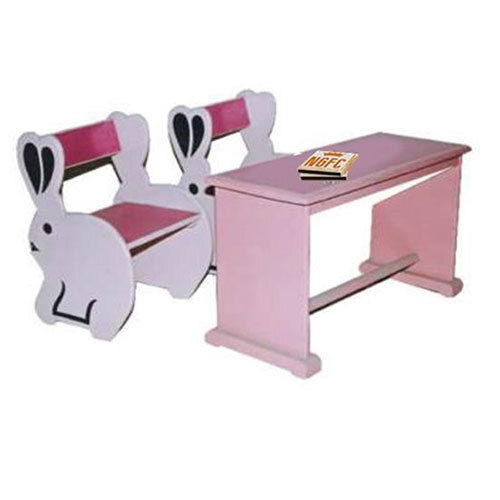 Ngfc-1307 Rabbit Desk With Two Chair