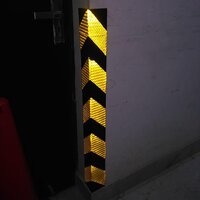 Road Safety Corner Guard - Yellow And Black Color, Various Sizes Available | Warning Signal For Enhanced Road Safety, Warranty Included