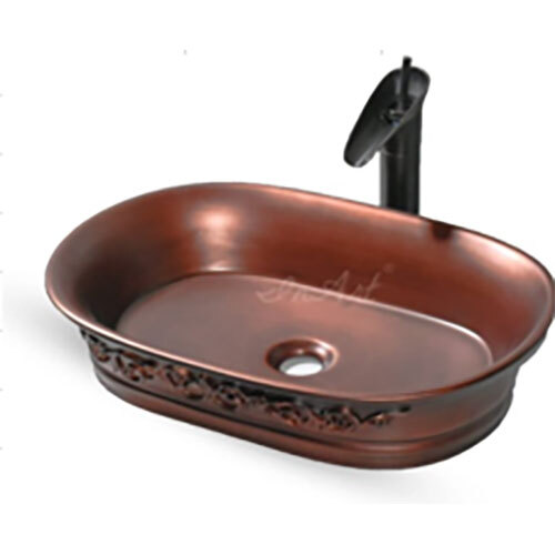 1339 Copper Ovel Sink