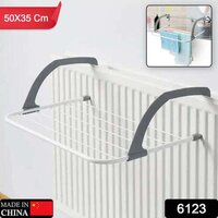 Metal Steel Folding Drying Rack For Clothes - 50x35 Cm , Space-saving Design With 5 Bars For Indoor/outdoor Use, Easy To Store Hanger For Socks And Delicates