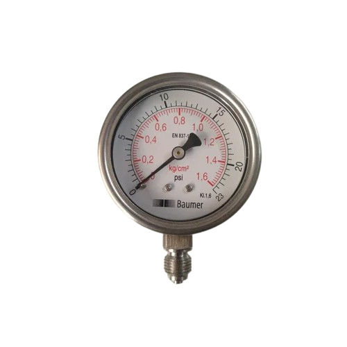 Analog Pressure Gauges Dial Material: Glass