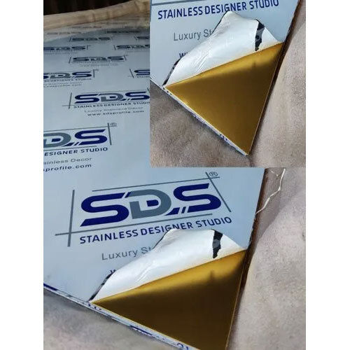 Gold Beadblast Finish Ss Pvd Sheets By Sds