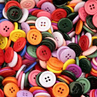 Garment Buttons - Plastic, Customized Size, Round Shape | 2 Holes, Flatback Style For Durable Fastening Solutions
