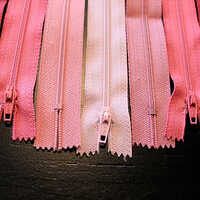 Metal Slider Zipper - Steel | Open End, Pink Color, High Quality, Durable Design For Garment Usages Like Pants And Joggers
