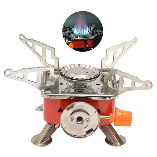 Portable Gas Stove - Color: Silver