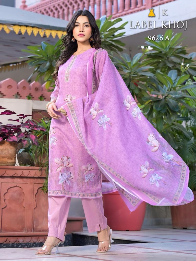 Designer Linen Party Wear Readymade Suits