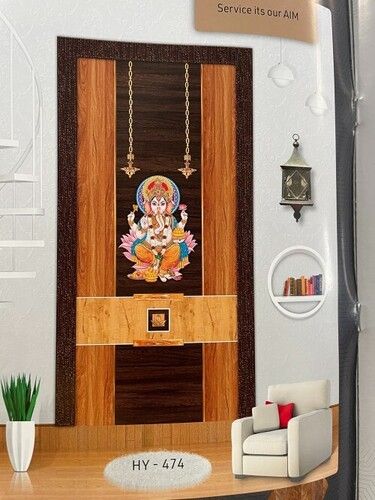 Lamination Pooja Doors 