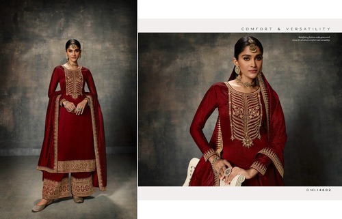 Premium Silk Party Wear Palazzo Suits