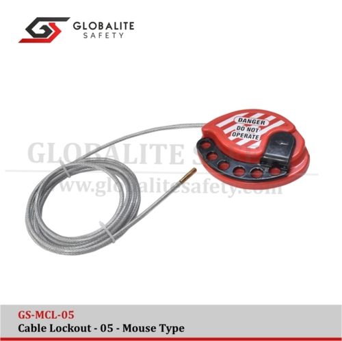 Globalite Safety Cable Lockout With Cable - GS-MCL-05-2M