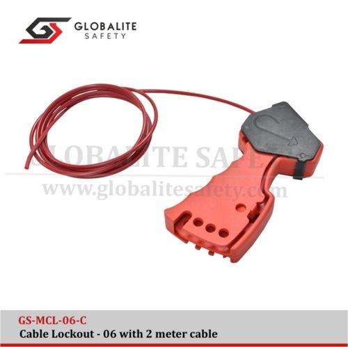 Globalite Safety Cable Lockout With Cable - GS-MCL-06-2M