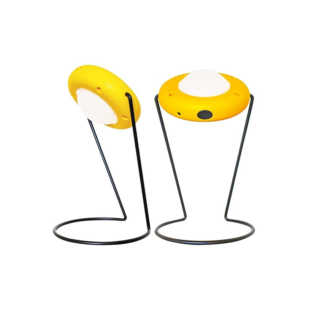Solar Lamp - ABS Plastic, 150 x 100mm, Yellow | 5-Year Battery Life, 3 Light Modes, Water-Resistant, Ultra-Portable with 360-Degree Rotation