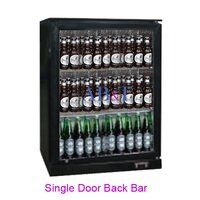 Black Back Bar Refrigerator 3 Door