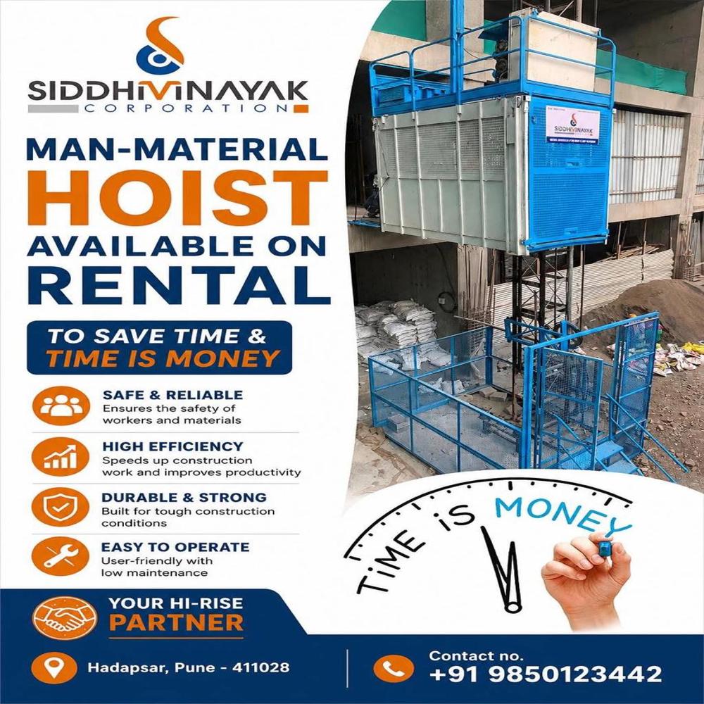 Man Material Lift Rental Services