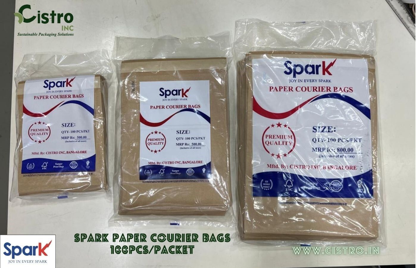 Paper Tamper Proof Bags
