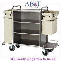 Housekeeping Trolley Stainless Steel - Application: Hotels