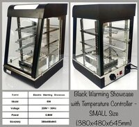 Black Iron Powder Coated Food Warmer Showcase - Automatic Grade: Manual