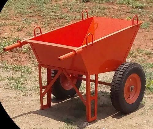 Double tyre construction trolley