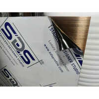 Copper Finish Stainless Steel Metal Sheet By Sds - 304 Stainless Steel, Sizes: 4x8, 4x10, 4x12 Feet, Finish Options: Rosegold Mirror, Hairline, Beadblast, And More