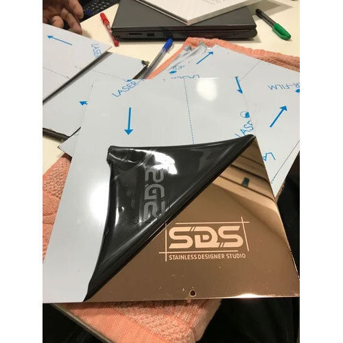 SDS Brand Stainless Steel Rosegold Mirror Finish Sheet