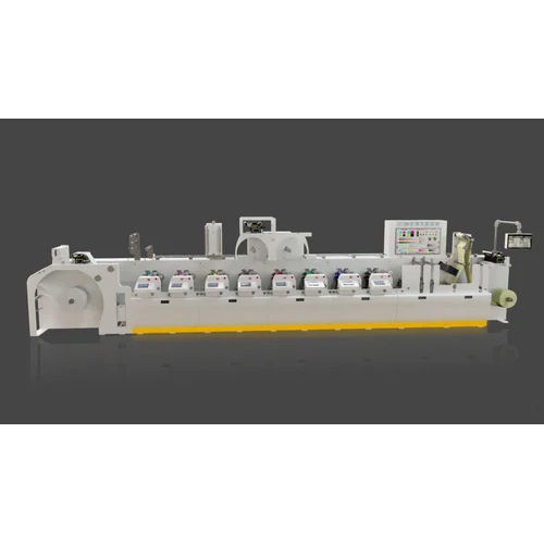 Automatic Multi Color Flexographic Label Printing Press Machine