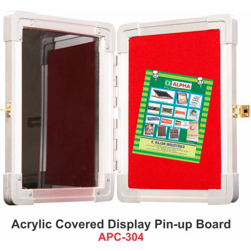 acrylic covered pin -up board