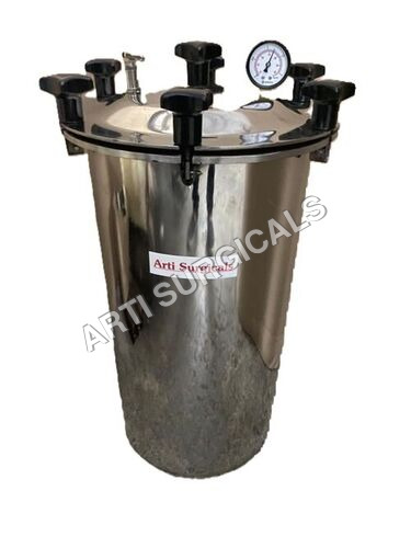 Vertical Portable Autoclave 37 ltr 12x20 single wall