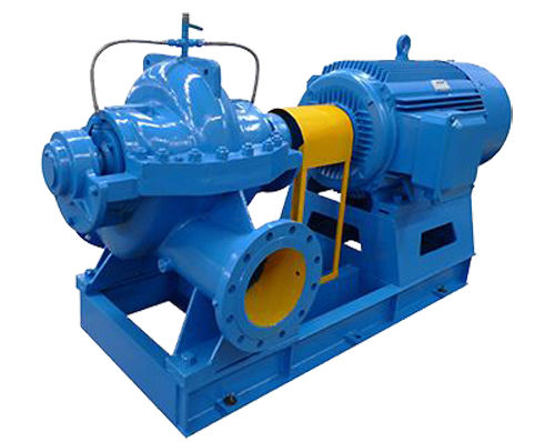 Horizontal axially double suction split casing centrifugal pump