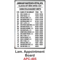 appoinment board