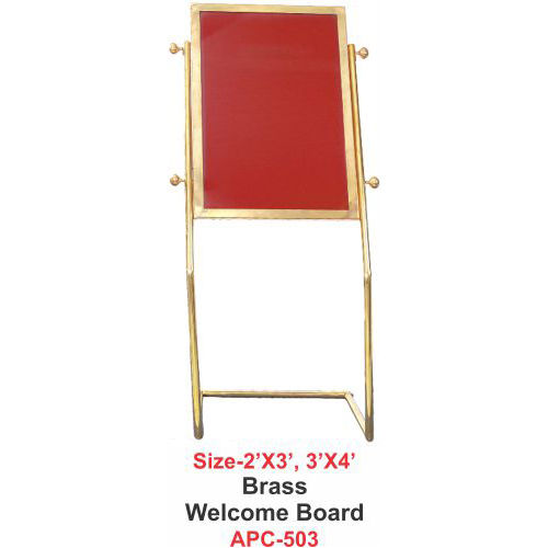 brass  Welcome board