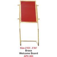 brass  Welcome board