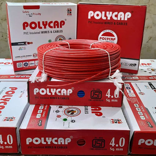 4Mm Polycap Multistrand Wire - Color: Red