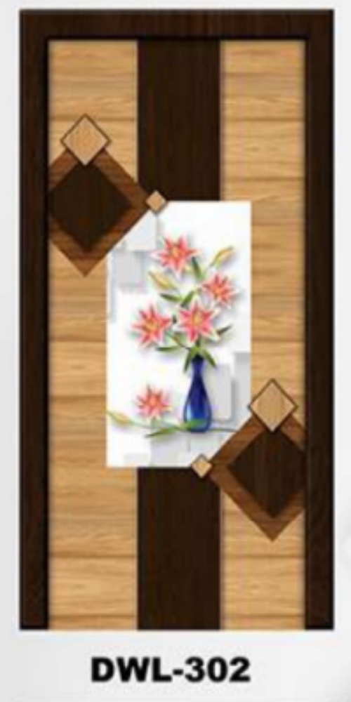 Flower Design Lamination Doors